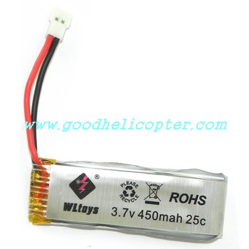 wltoys-v977 power star 1 brushless motor helicopter parts battery 3.7V 450mAh (9128 plug) - Click Image to Close